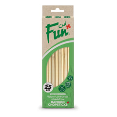 Fun Bamboo Chopsticks 23cm [25pcs x 1pkt]