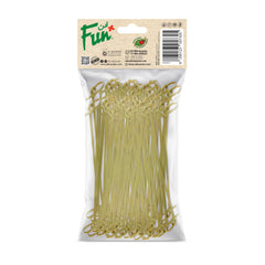 Fun Bamboo Skewers 15cm - Bow design [100pcs x 1pkt]