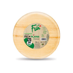 Fun Palm Microwavable Round Plates [10pcs x 1pkt]