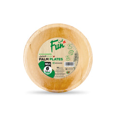 Fun Palm Microwavable Round Plates [10pcs x 1pkt]