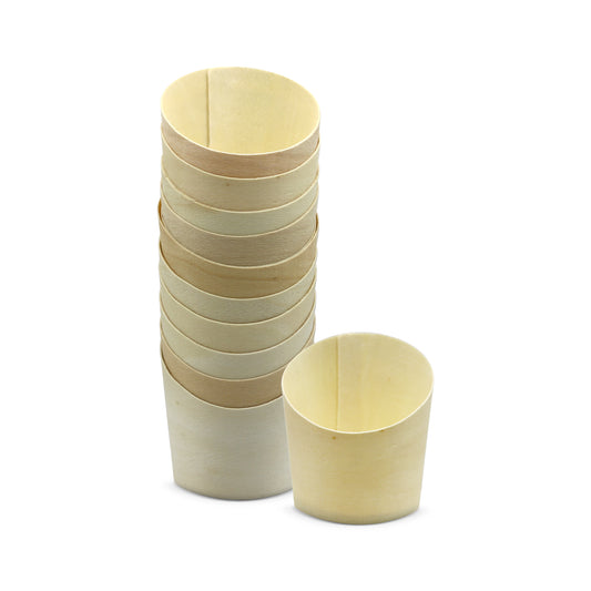 Fun® Wooden Medium Fries Cups Poplar [10pcs x 1pkt]