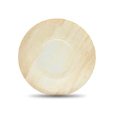 Fun® Wooden Light Brown Round Plate 5.6in [10pcs x 1pkt]