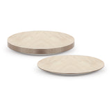 Fun® Wooden Light Brown Round Plate 8.6in [10pcs x 1pkt]