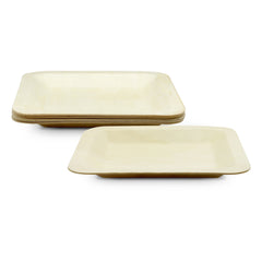 Fun Wooden Square Plates 8.5in [10pcs x 1pkt]