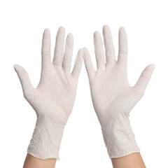 Fun Disposable Latex White Gloves [100pcs x 1pkt]