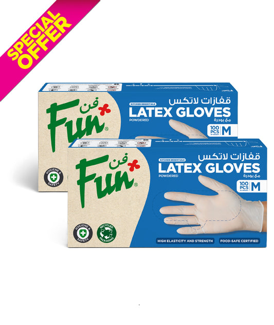 B2SP Fun Disposable Latex White Gloves
