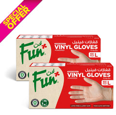 Fun Disposable Clear Vinyl Gloves Pack of 100 Buy 2, Special Offer