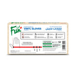 Fun® Disposable Clear Vinyl Gloves [100pcs x 1pkt]