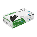 Powder free disposable Nitrile gloves - Black/Large [P: 100pcs*1pkt]