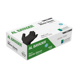 Powder free disposable Nitrile gloves - Black/Small [P: 100pcs*1pkt]