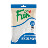 Fun® Standard Clear Embossed P.E. Gloves [100pcs x 1pkt]