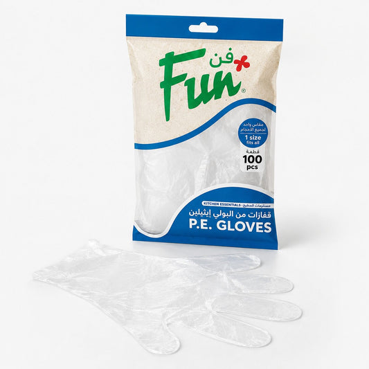 Fun Clear P.E. Gloves [100pcs x 1pkt]