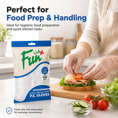 Fun Clear P.E. Gloves [100pcs x 1pkt]