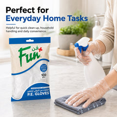 Fun Clear P.E. Gloves [100pcs x 1pkt]