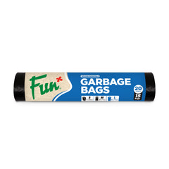 Fun Biodegradable Black Garbage Bags on roll 70x80cm [15pcs x 1rl]