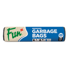 Fun Biodegradable Black Garbage Bags on roll 70x80cm [15pcs x 1rl]