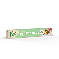Fun Bio'd Plastic Bags on Roll 35x45cm [50pcs x 1rl]