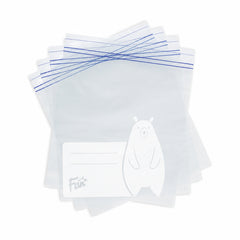 Fun Clear Zipper bags 27x28cm [25pcs x 1pkt]