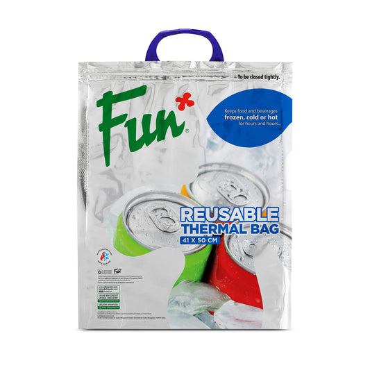 Fun® Isotherm Plastic Silver Bag with Handle 50x41cm [1pc]