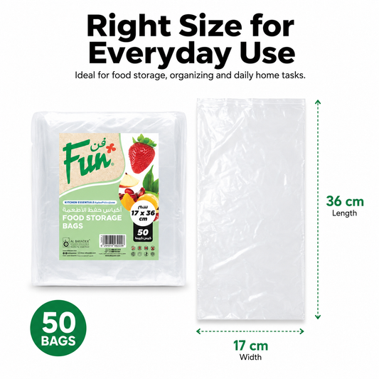 Fun Food Storage Bags 17X36cm [50pcs x 1pkt]