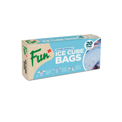 Fun® Clear Ice Cube bags 24cubes 20x31cm [20pcs x 1pkt]