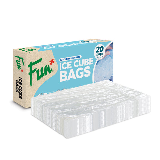 Fun® Clear Ice Cube bags 24cubes 20x31cm [20pcs x 1pkt]