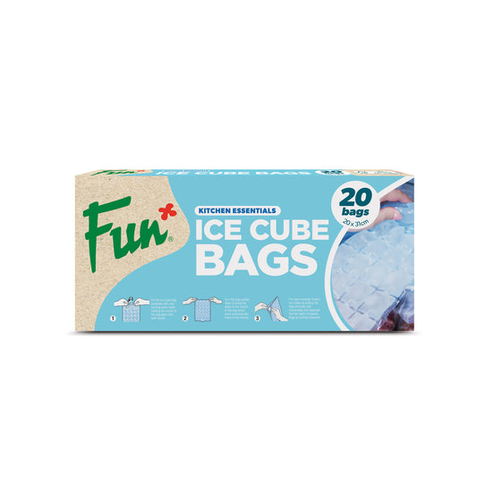 Fun® Clear Ice Cube bags 24cubes 20x31cm [20pcs x 1pkt]
