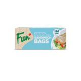 Fun® Fold N'Lock Clear Sandwich bags 17x15cm [180pcs x 1pkt]