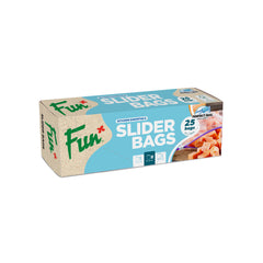 Fun® Clear Slider bags 20x25cm [25pcsx1pkt]