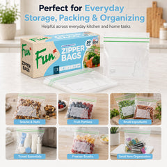 Fun Clear Zipper bags 17x17.5cm [50pcs x 1pkt]
