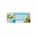 Fun® Clear Zipper bags 17x17.5cm [50pcsx1pkt]