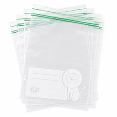 Fun Clear Zipper bags 18.3x23.5cm [50pcs x 1pkt]