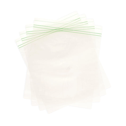 Fun® Clear Zipper bags 18.3x23.5cm [50pcs x 1pkt]