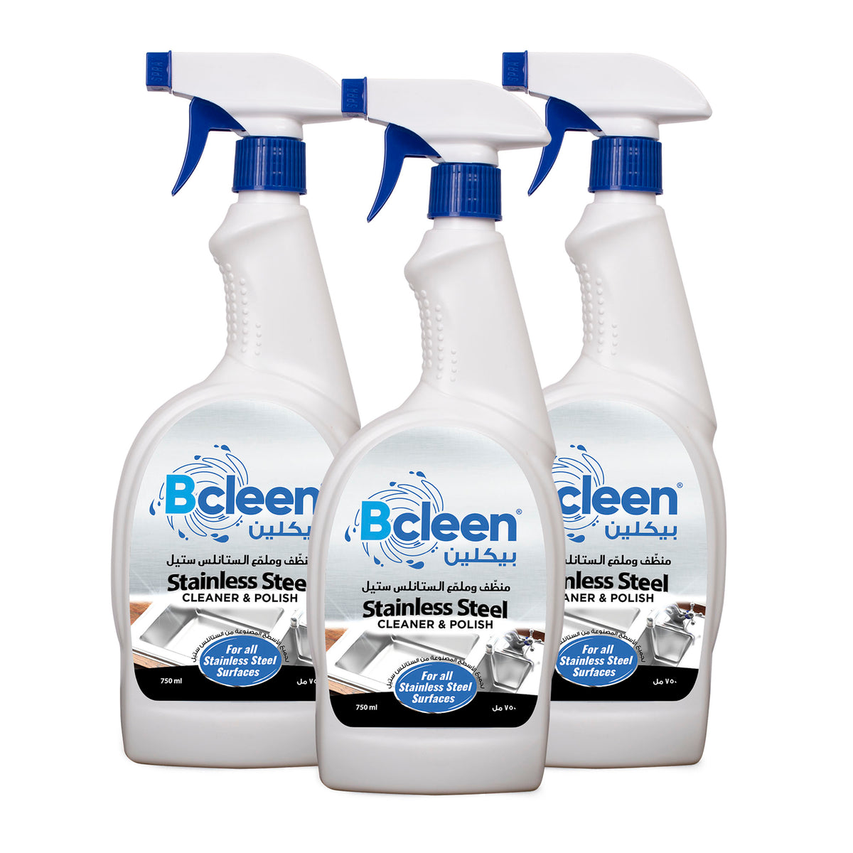 Bcleen® Polish Spray for Stainless Steel 750ml [3pc]