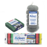 Bcleen® Dishwahing Combo (Steel Wool+ Sponge+ Scour Pad)