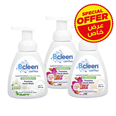 Bcleen® Almond-Lotus and Jasmine Foaming Hand Wash 3 X 250ml