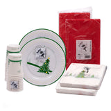 Fun® Christmas Bundle (Plates, Cups, Napkins, Table Cloth) Christmas Tree Theme