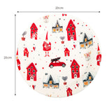 Fun® Paper Plate Round 23cm - Christmas Community (Pack of 8)