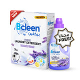 Bcleen Detergent Powder - Lavender 3kg + Free Fabric Softener