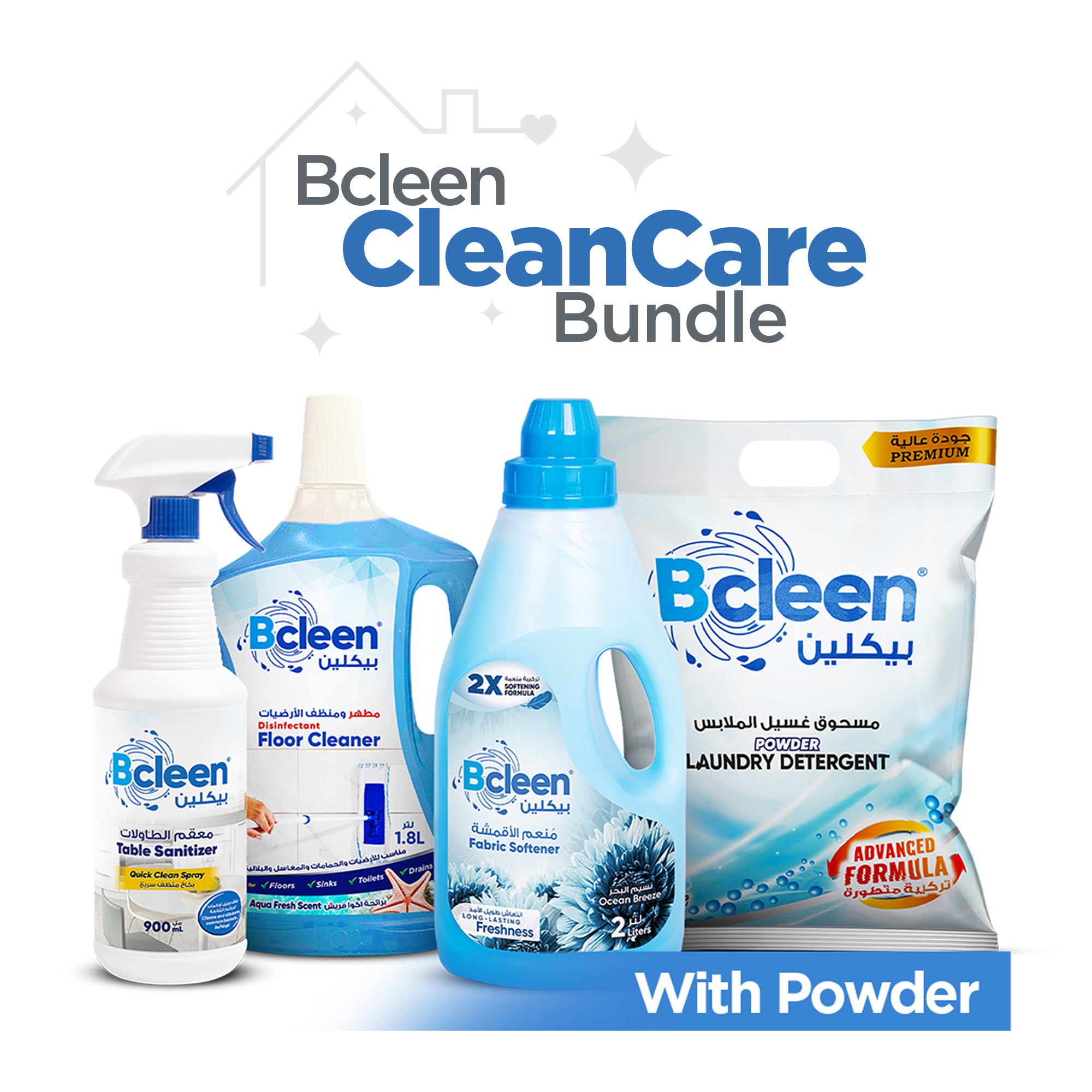 Bcleen CleanCare Bundle - With Powder