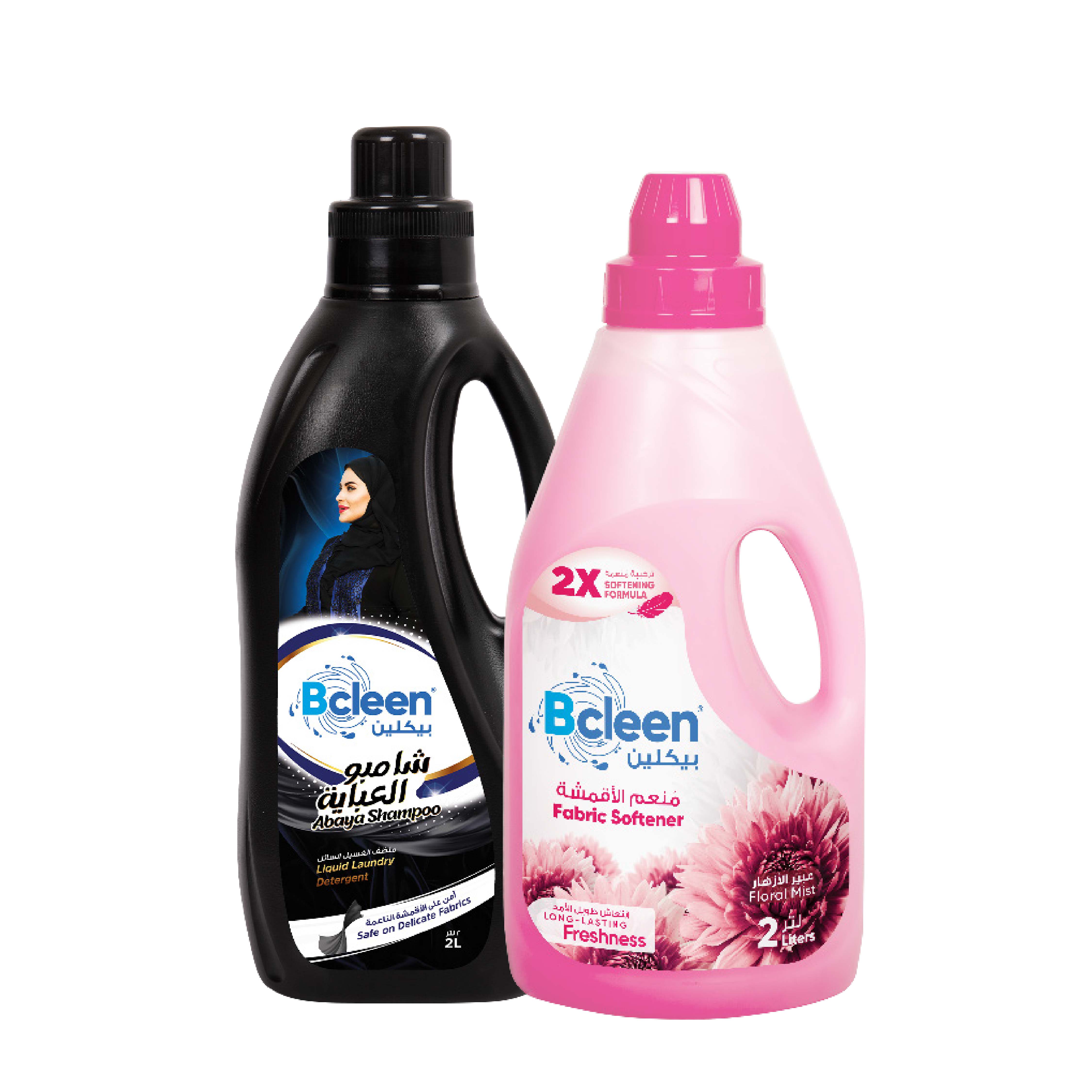 Bcleen Abaya Shampoo Fabric Softener Floral Mist COMBO