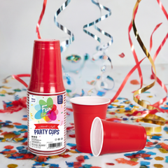 Fun Plastic Red Cups 16oz [25pcs x 1pkt]