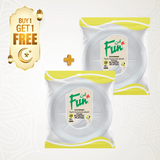 Fun® Plastic Plate Ø26cm - White Buy 1 get 1