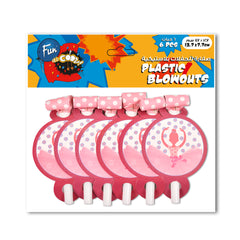Fun Plastic Blowouts 12.7*7.7cm - Ballerina Design [6pcs x 1pkt]