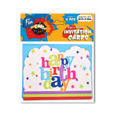 Fun® Its Cool Invitation Card 14.5*11 6pcs Happy Birthday