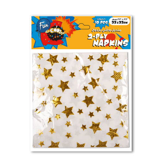 Fun® 2-Ply Napkins 33x33cm - Mermaid Design [10pcs x 1pkt]