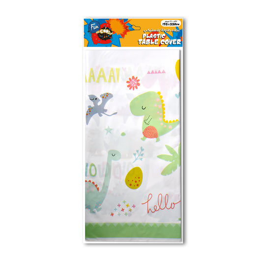 Fun® Plastic Table Cover 132*220cm - Dinosaur Design [1pc]