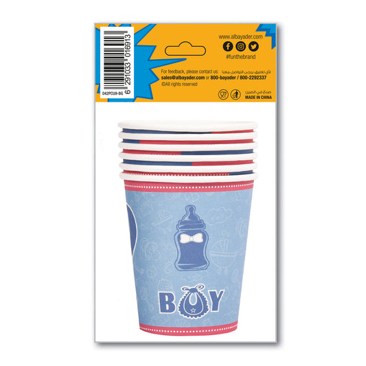 Fun® Paper Cups 9oz - Boy or Girl Design [6pcs x 1pkt]