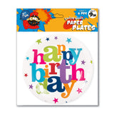 Fun® Its Cool Paper Plate 9in - Happy Birthday 6pcs