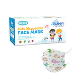Bcleen® 3-Ply Nonwoven Printed Kids Face Mask - Dinosour - 50 pcs